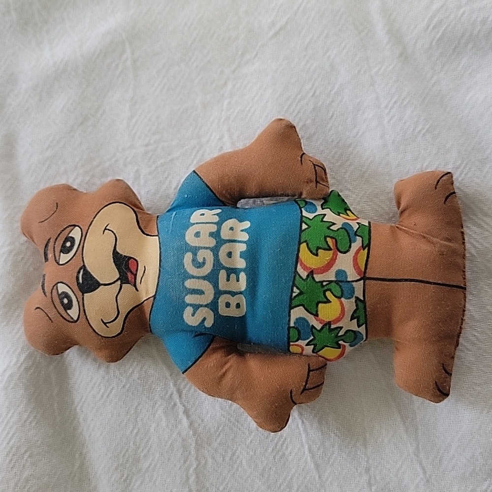 Sugar Bear Stuffed Animal 4.5" From The 80's. Post Cereal Promo Item.